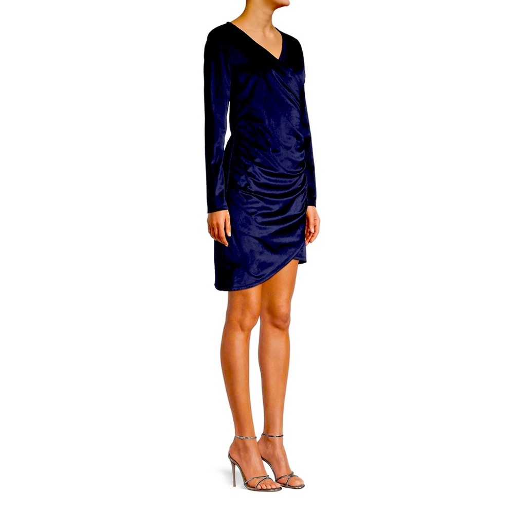 Lea &Viola velour navy dress